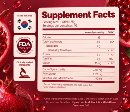 BRIM Collagen Jelly Sticks — Pomegranate