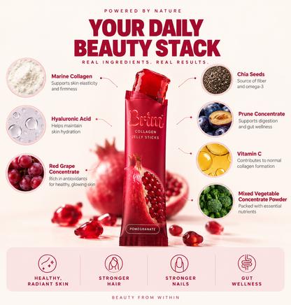 BRIM Collagen Jelly Sticks — Pomegranate
