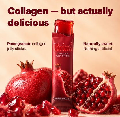 BRIM Collagen Jelly Sticks — Pomegranate